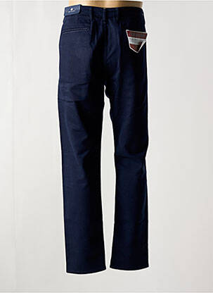 Pantalon chino poches taille normale bleu SERGE BLANCO homme