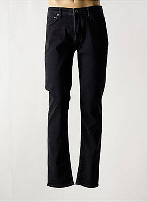 Pantalon slim fermeture zippée sous rabat boutonné taille normale noir SERGE BLANCO homme