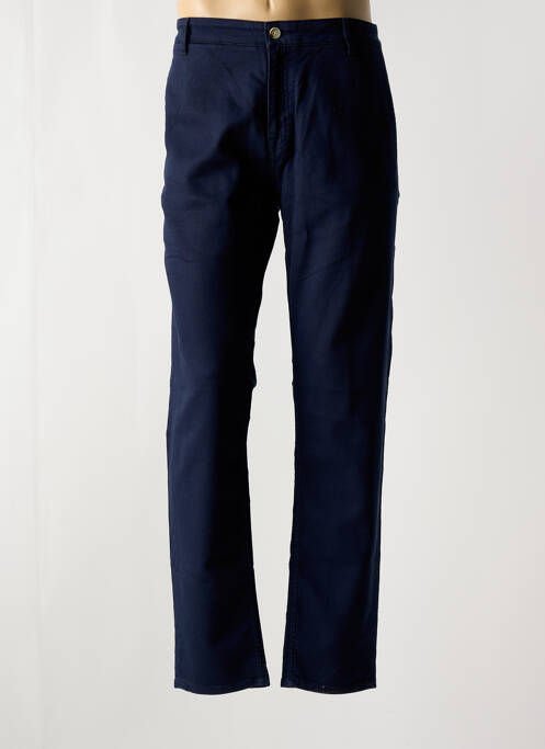 Pantalon chino poches taille normale bleu SERGE BLANCO homme