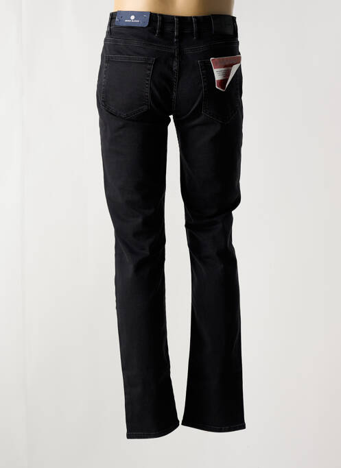 Pantalon slim fermeture zippée sous rabat boutonné taille normale noir SERGE BLANCO homme