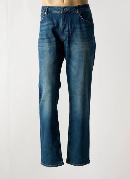 Jeans coupe droite bleu SERGE BLANCO pour homme