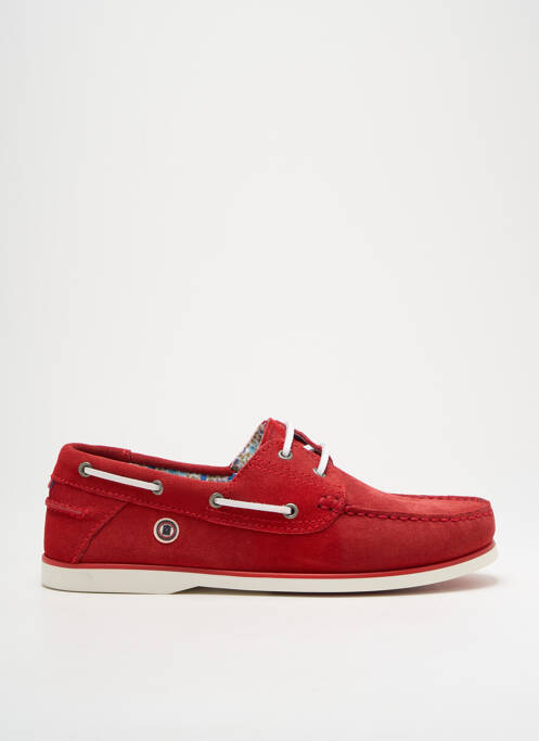 Chaussures bâteau rouge SERGE BLANCO pour homme