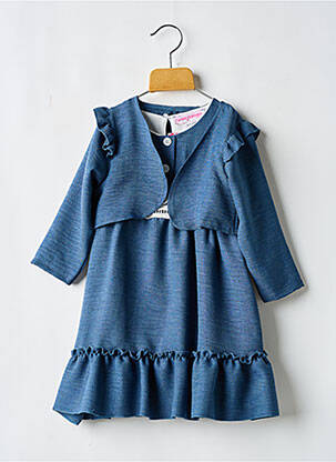 Ensemble robe type de haut veste bleu P'TIT MÔME fille