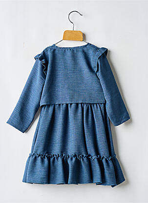 Ensemble robe type de haut veste bleu P'TIT MÔME fille