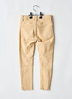 Jeans coupe slim taille normale taille ajustable beige LOEVIA fille