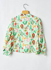 Chemisier vert G66 pour fille seconde vue