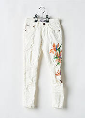 Jeans coupe slim beige G66 pour fille seconde vue