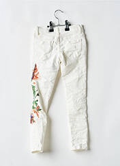 Jeans coupe slim beige G66 pour fille seconde vue