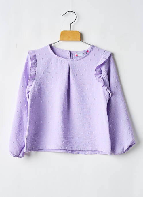 Blouse violet P'TIT MÔME pour fille