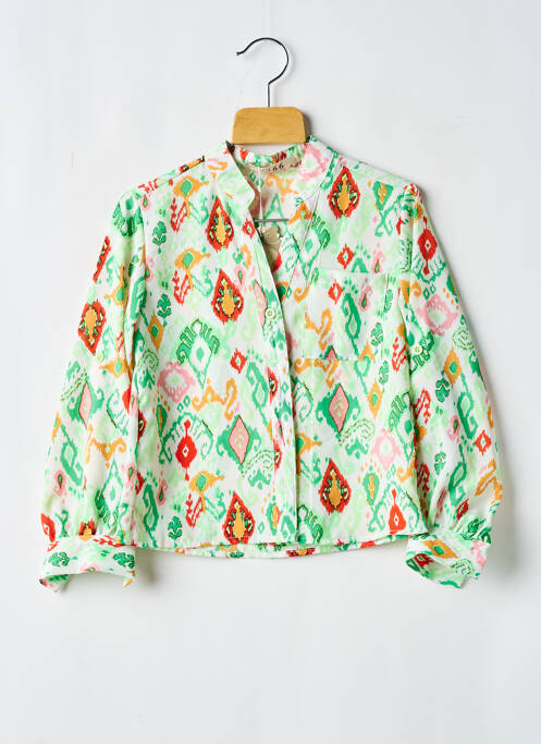 Chemisier vert G66 pour fille