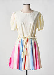 Robe courte jaune GOLDEN LIVE pour femme seconde vue