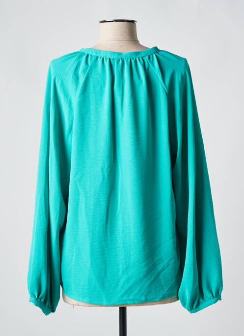 Blouse manches longues manches longues vert EMA BLUE'S femme