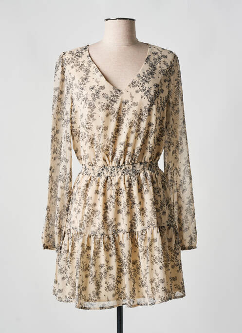 Robe courte beige IKOONE&BIANKA pour femme