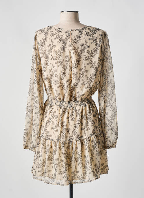 Robe courte beige IKOONE&BIANKA pour femme