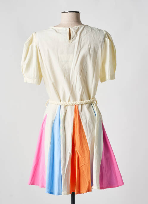 Robe courte jaune GOLDEN LIVE femme