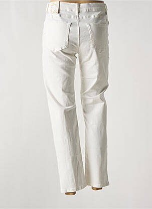 Jeans coupe droite stretch taille normale blanc ONADO femme