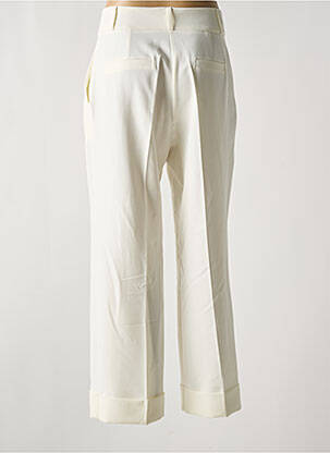 Pantalon droit tissage crêpe taille haute beige LES ACOLYTES femme