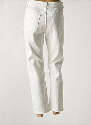 Jeans coupe droite taille haute taille haute blanc SARAH JOHN femme