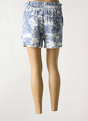 Short tissage denim taille haute bleu DROLE DE COPINE femme
