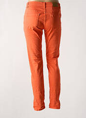 Jeans coupe slim orange PLACE DU JOUR pour femme seconde vue