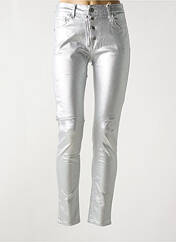 Pantalon slim argent MELLY & CO pour femme seconde vue