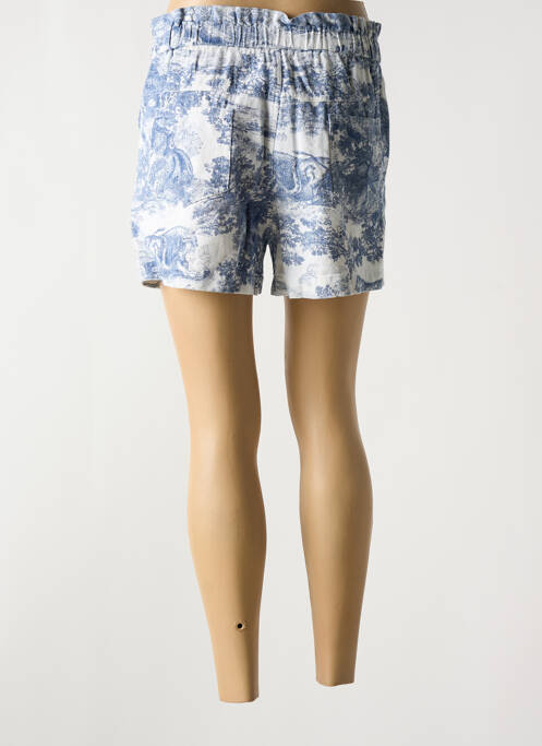 Short tissage denim taille haute bleu DROLE DE COPINE femme