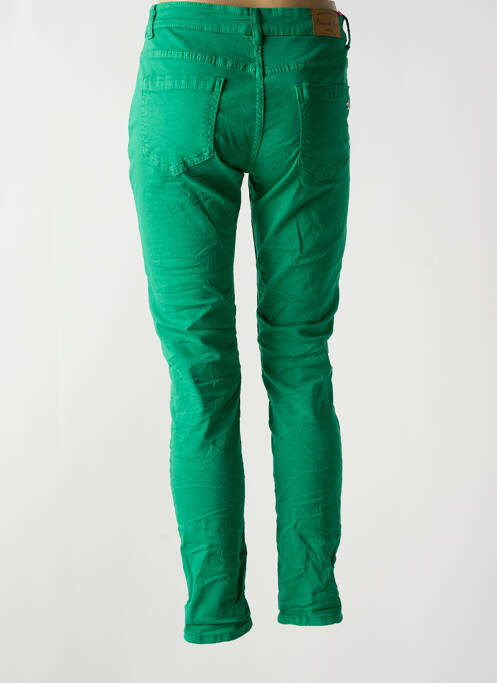 Jeans coupe slim vert PLACE DU JOUR pour femme