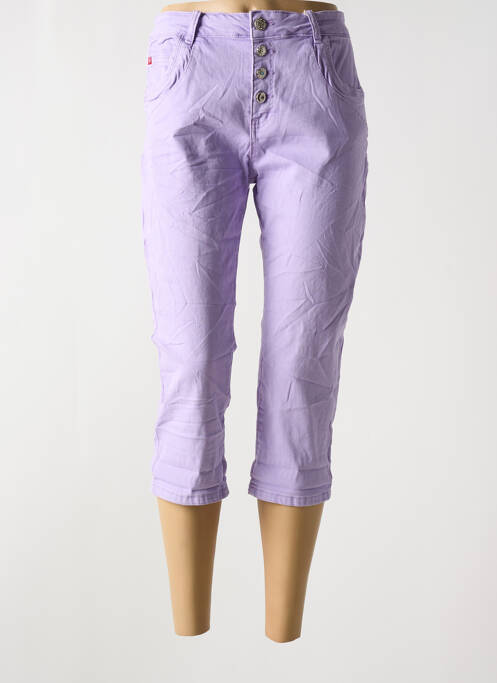 Jeans coupe slim violet KAROSTAR pour femme