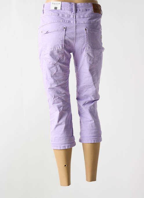 Jeans coupe slim violet KAROSTAR pour femme