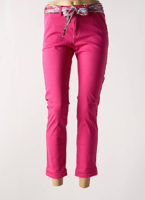 Pantalon chino rose ONADO pour femme