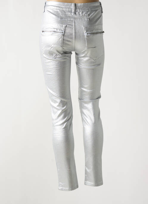Pantalon slim argent MELLY & CO pour femme