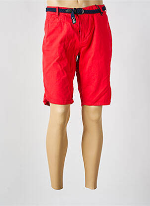 Bermuda coupe droite rouge GARCIA homme