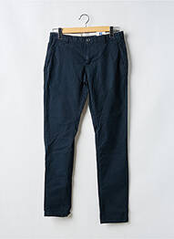 Pantalon chino tissage chiné taille normale bleu GARCIA homme