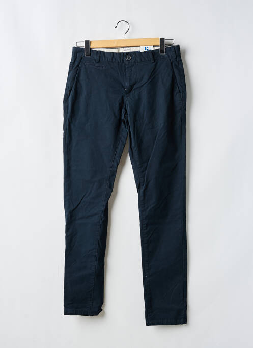 Pantalon chino tissage chiné taille normale bleu GARCIA homme