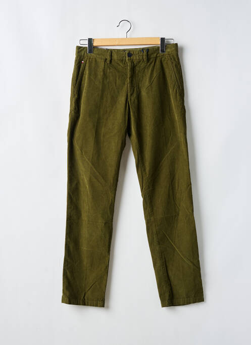 Pantalon droit vert TOMMY HILFIGER pour homme