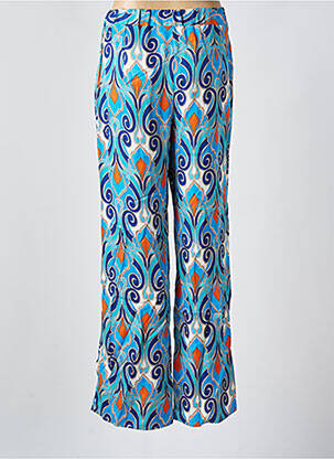 Pantalon droit taille élastique taille normale bleu MORE & MORE femme