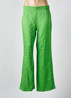 Pantalon droit taille normale taille normale vert AMELIE & AMELIE femme