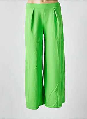 Pantalon droit taille élastique taille normale vert TERRA DI SIENA femme