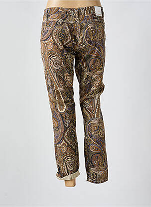 Pantalon droit stretch taille normale marron PLEASE femme