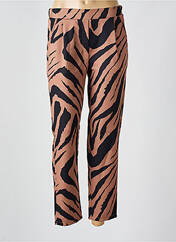 Pantalon droit marron ZABAIONE pour femme seconde vue
