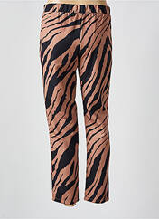Pantalon droit marron ZABAIONE pour femme seconde vue