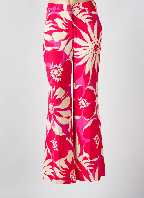 Pantalon droit rose MORGAN pour femme