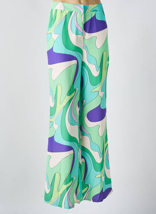 Pantalon droit vert MORGAN pour femme