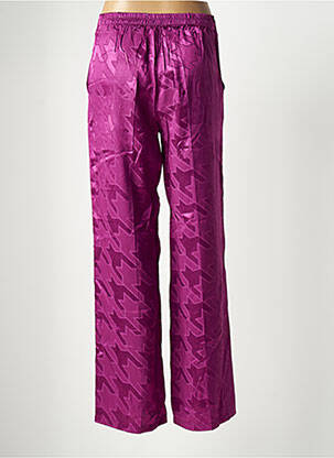 Pantalon droit stretch taille normale violet AMELIE & AMELIE femme