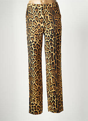 Pantalon droit taille à pinces taille haute beige MANGO femme