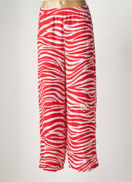 Pantalon large tissage crêpe taille normale rouge VERO MODA femme