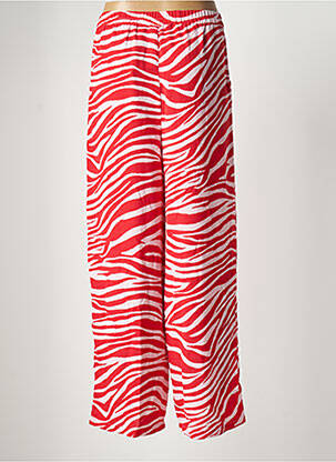 Pantalon large tissage crêpe taille normale rouge VERO MODA femme
