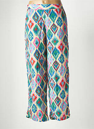 Pantalon droit taille haute taille haute bleu GOLD & SILVER femme