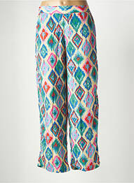 Pantalon droit taille haute taille haute bleu GOLD & SILVER femme