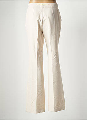 Pantalon flare taille à pinces taille haute beige KOCCA femme